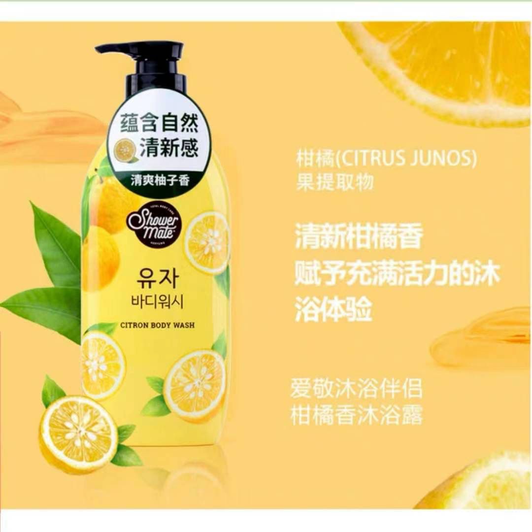 Korean Shower mate Sweet Pomelo Shower Gel 900ml (2 pieces)