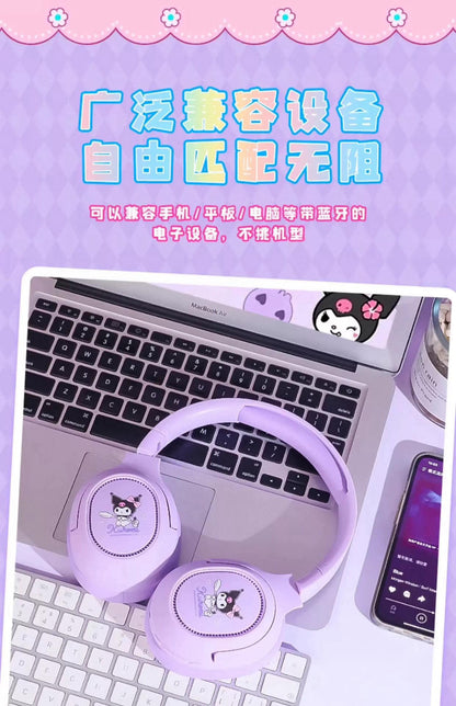 Sanrio sanrio head-mounted wireless bluetooth headphones