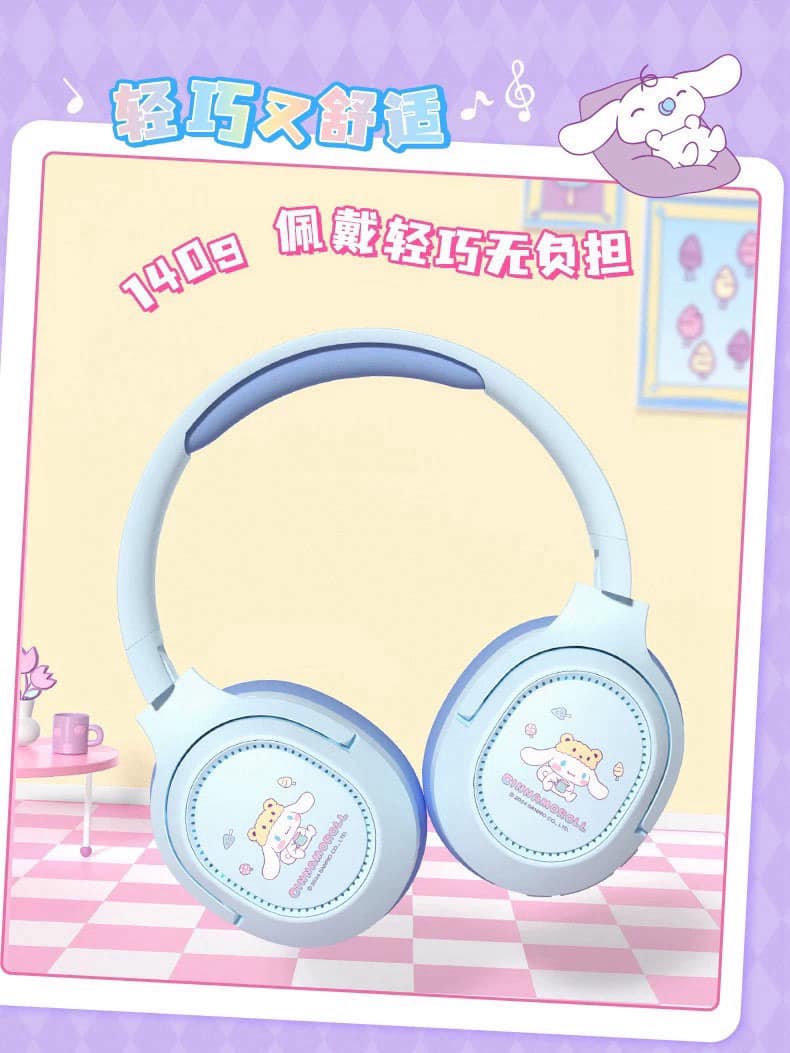 Sanrio sanrio head-mounted wireless bluetooth headphones